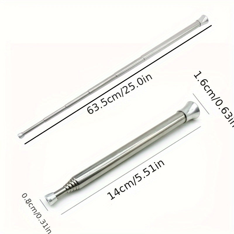 1pc, Fire Blow Pipe, Portable Telescopic Camping Fire Blower, Stainless Steel Pipe Campfire Tool For Outdoor Picnic BBQ Fireplace