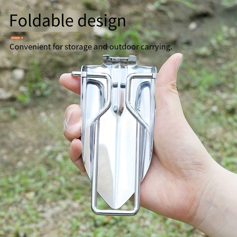 Compact Folding Shovel - Lightweight, Multi-Use for Gardening & Camping, Ideal for Backpacking & Potted Plants