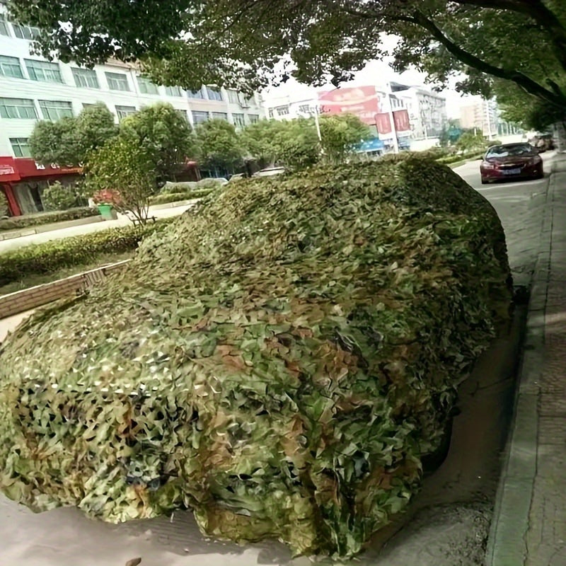 Professional Jungle Camo Netting - Single Layer, UV Protection & Shade for Hunting and Fishing, Light Green Nylon