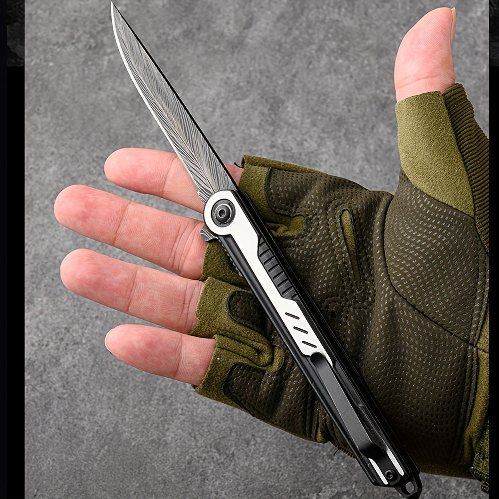 2pcs Stainless Steel Folding Knives - Lightweight, Versatile EDC Pocket Knives for Camping, Hiking & Everyday Use