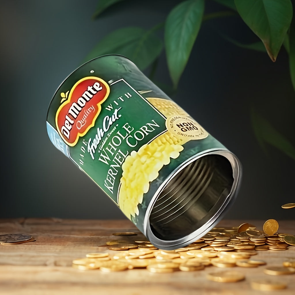1pc Hidden Compartment Diversion Safe Can, Secret Hiding Container, Tin Kitchen Cupboard Hide Cash Hidden Fake Whole Kernel Corn Can Safes Diversion Secret Stash Safes