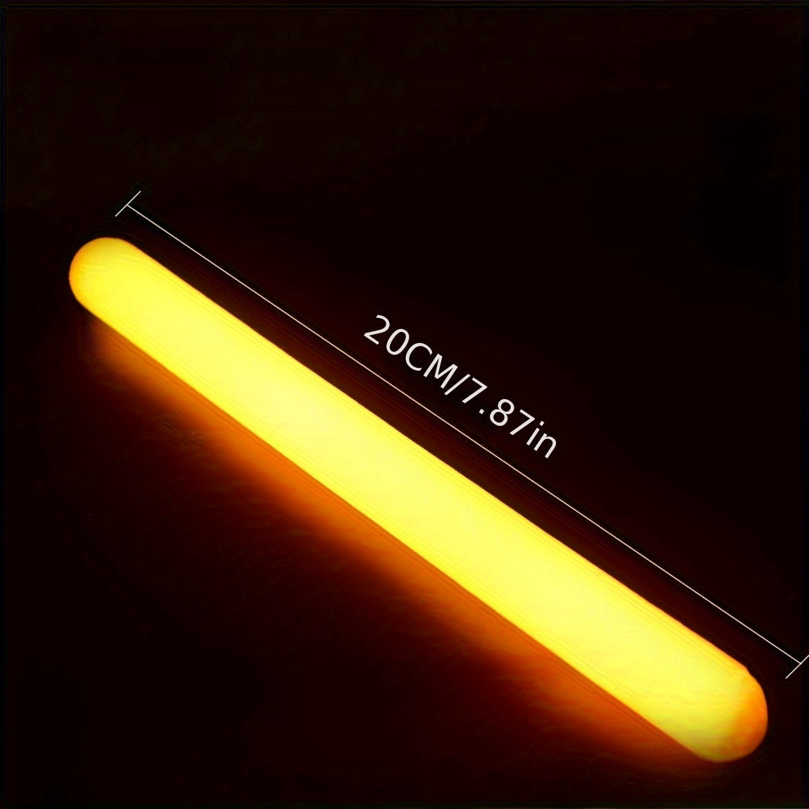 1pc Outdoor Emergency Fluorescent Stick 48-Hour Long-Lasting, Waterproof, Freezer-Proof, Heat-Resistant, High-Index Plastic with Polished Metal Finish for Camping, Hiking, And Outdoor Activities, Suitable for Christmas And Halloween