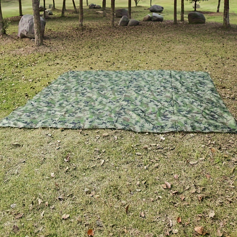 1pc Outdoor Tarp Camping Sun Shelter, Waterproof Beach Awning Beach Tent Rain Shelter