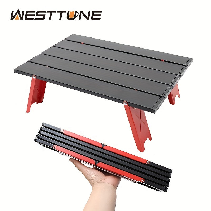 1pc Lightweight Foldable Camping Table - Perfect for Outdoor Picnics, BBQs, and Camping Trips