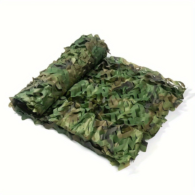 Versatile Camo Netting for Outdoor Use - Perfect for Hunting, Fishing & Tent Concealment, Durable Polyester