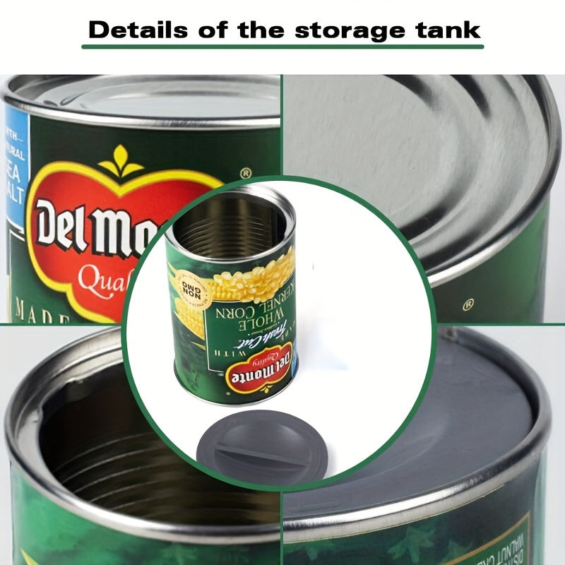 1pc Hidden Compartment Diversion Safe Can, Secret Hiding Container, Tin Kitchen Cupboard Hide Cash Hidden Fake Whole Kernel Corn Can Safes Diversion Secret Stash Safes