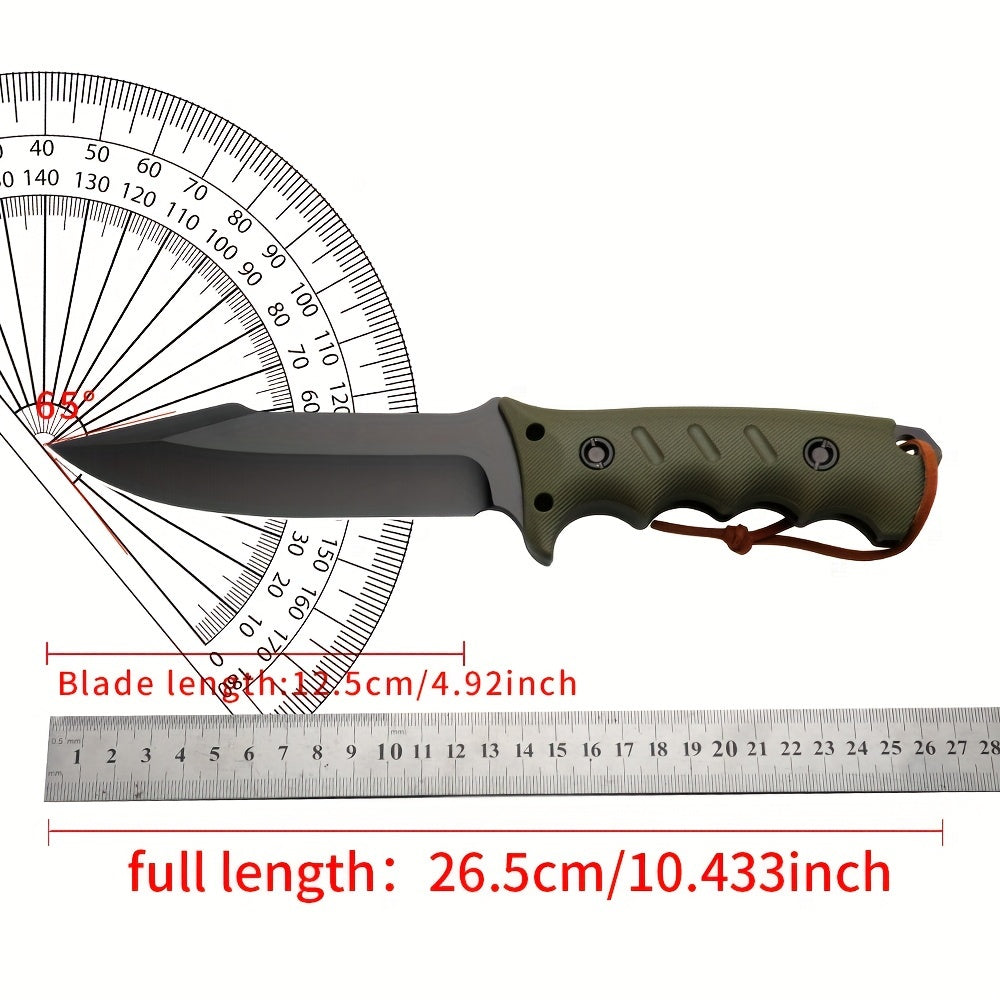 HUANGFU High quality outdoor knives, fixed blades, wilderness survival knives, universal knives, can be used for hiking, exploration, camping, and collecting outdoor activity knives. Men's gifts, folding knives, manual tools
