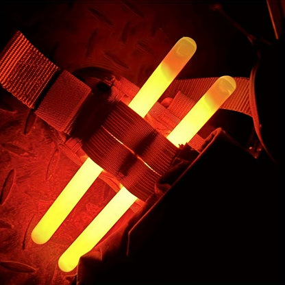 1pc Outdoor Emergency Fluorescent Stick 48-Hour Long-Lasting, Waterproof, Freezer-Proof, Heat-Resistant, High-Index Plastic with Polished Metal Finish for Camping, Hiking, And Outdoor Activities, Suitable for Christmas And Halloween
