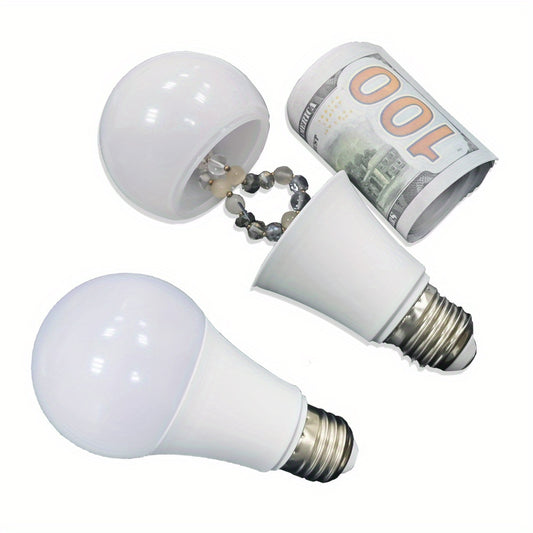 1pc Sight Secret Stash Light Bulb Diversion Safe, Home Discrete Storage Container Hiding Spot To Hide Jewelry, Money Or Valuables. NOT Real Light Bulb