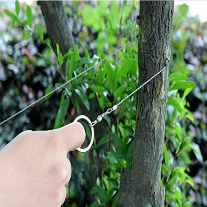 1pc Emergency Survival Gear, Steel Wire Saw For Camping, Hiking, Climbing, Outdoor Survival Multifunctional Wire Saw