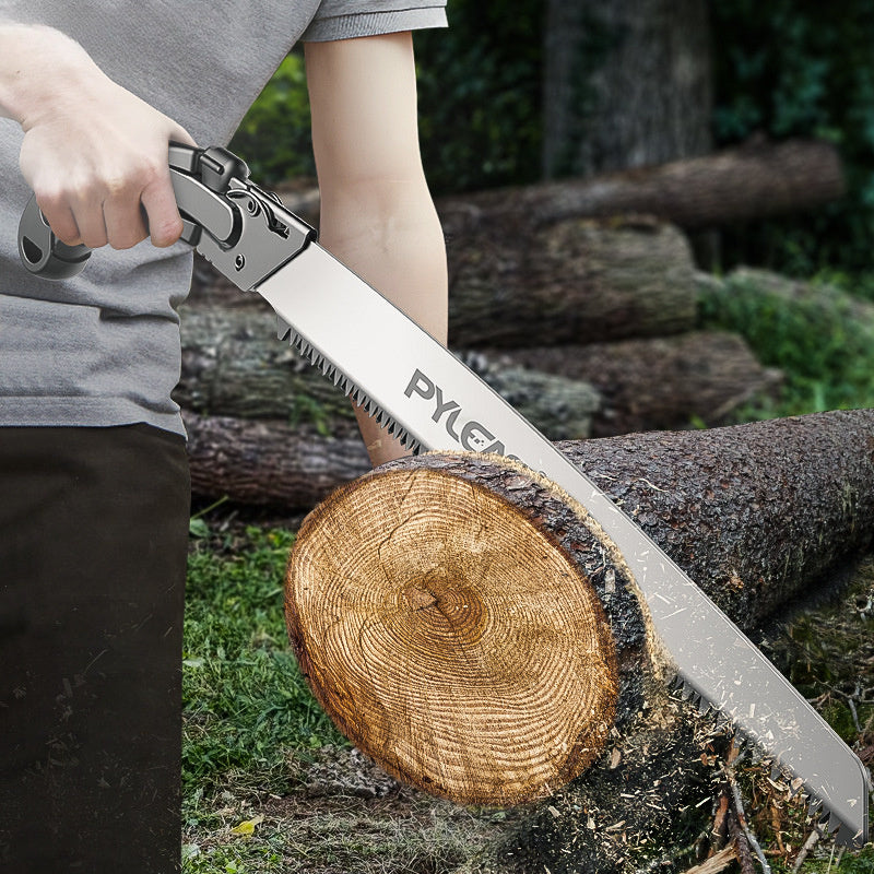 Versatile Portable Hand Saw for Gardening - Durable Steel, Ideal for Metal Surfaces & Lawn Care, Includes Protective Case