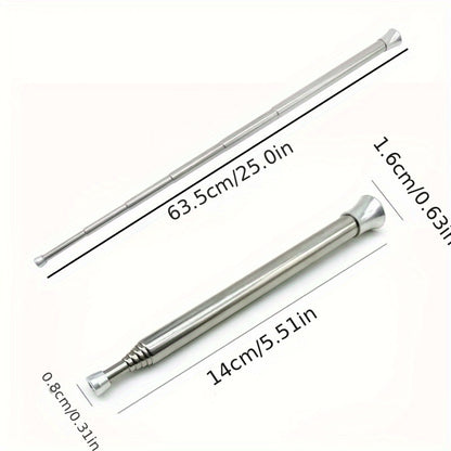 1pc, Fire Blow Pipe, Portable Telescopic Camping Fire Blower, Stainless Steel Pipe Campfire Tool For Outdoor Picnic BBQ Fireplace