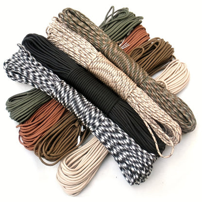 Durable 7-Core Rope - Ideal For Outdoor Emergencies, Camping, And DIY Bracelets - Available In 4mm Thickness And 3 Lengths (7.5m, 15m, 30m)