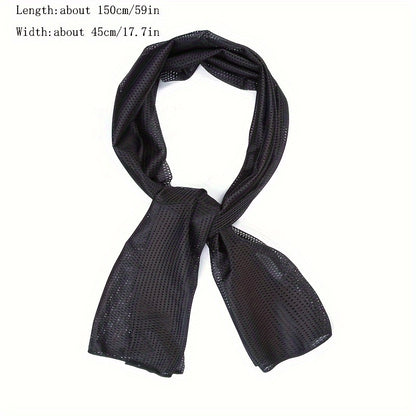 Outdoor Camouflage Net Scarf For Men And Women - Retro Small Square Scarf, Breathable And Lightweight Neck Scarf For Hunting, Running, Climbing, And Camping
