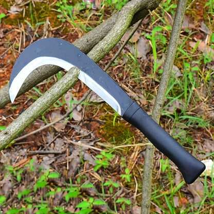 1pc Outdoor Open Circuit Knife, Manual Long Curved Knife Cutting Wood Sickle
