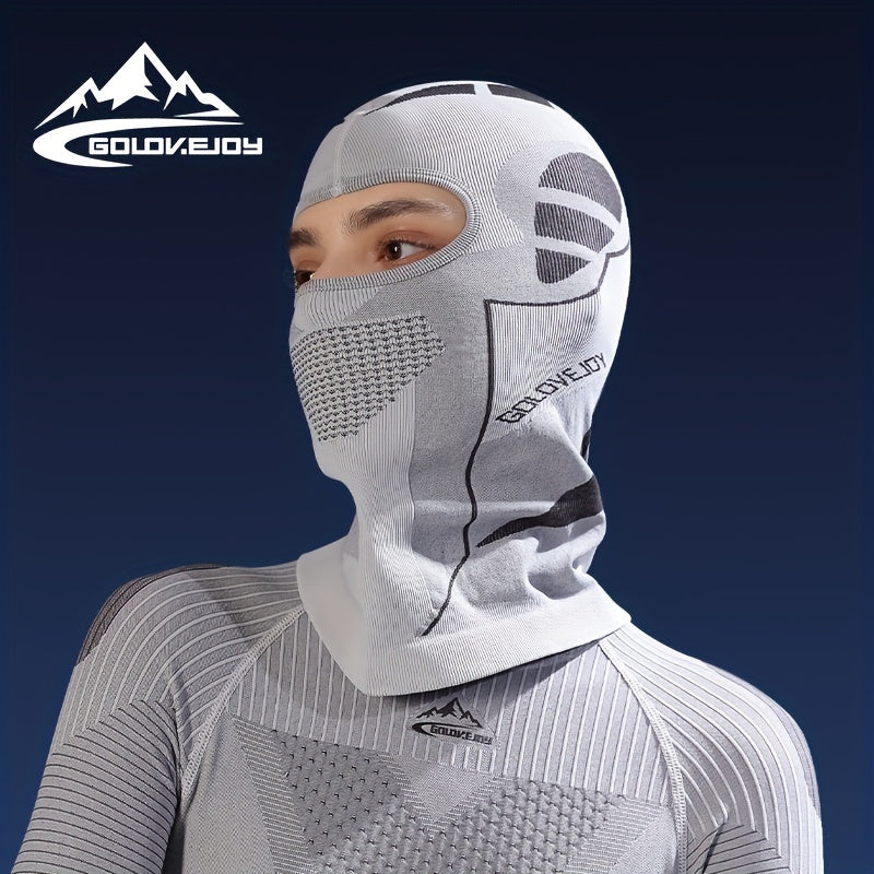 1pc Unisex Compression Thermal Outdoor Ski Riding Balaclava Full Face Mask For Autumn And Winter