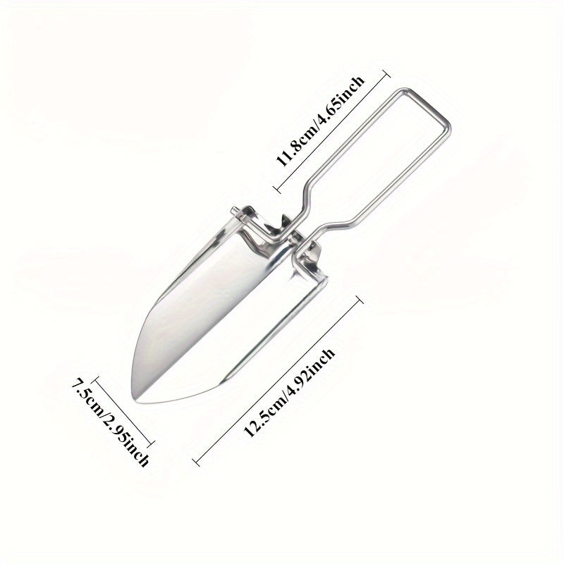 Compact Folding Shovel - Lightweight, Multi-Use for Gardening & Camping, Ideal for Backpacking & Potted Plants