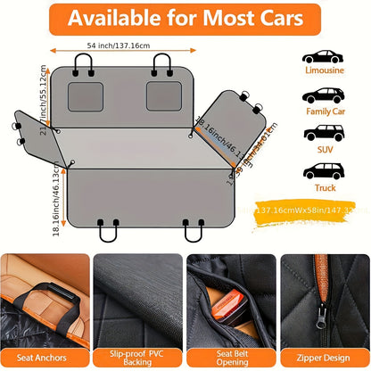 Dog Car Mat For SUV And Trunk, Pet Car Mat For Large Medium Dogs, Waterproof, Anti-dirty And Anti-scratch, Durable