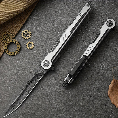 2pcs Stainless Steel Folding Knives - Lightweight, Versatile EDC Pocket Knives for Camping, Hiking & Everyday Use